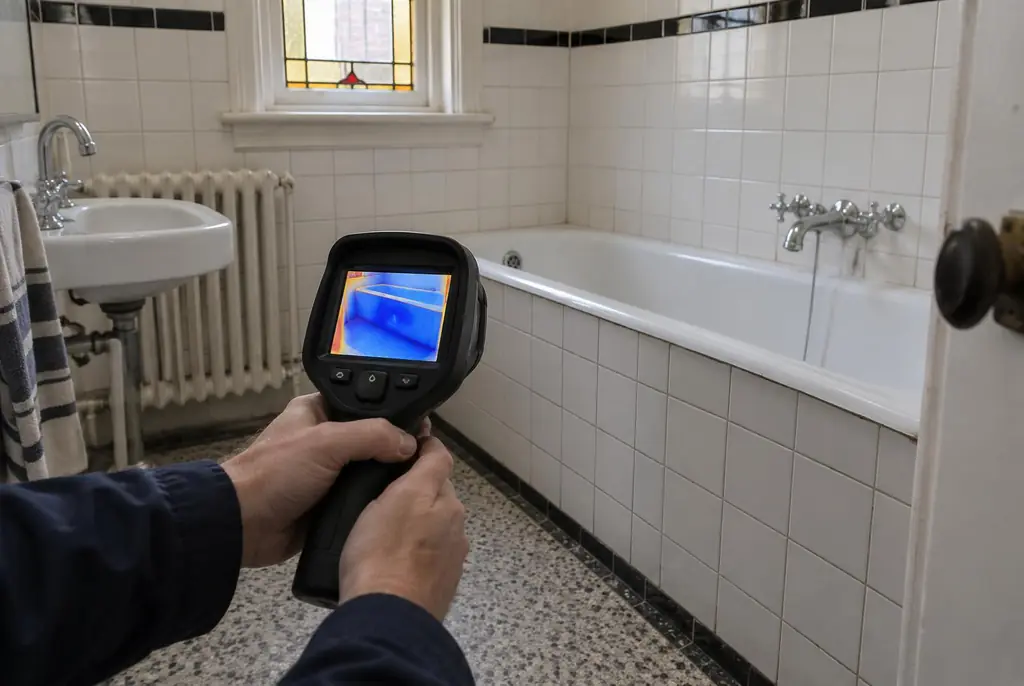 Lekdetectie Nieuwkoop – onderzoek in een badkamer van een oudere woning