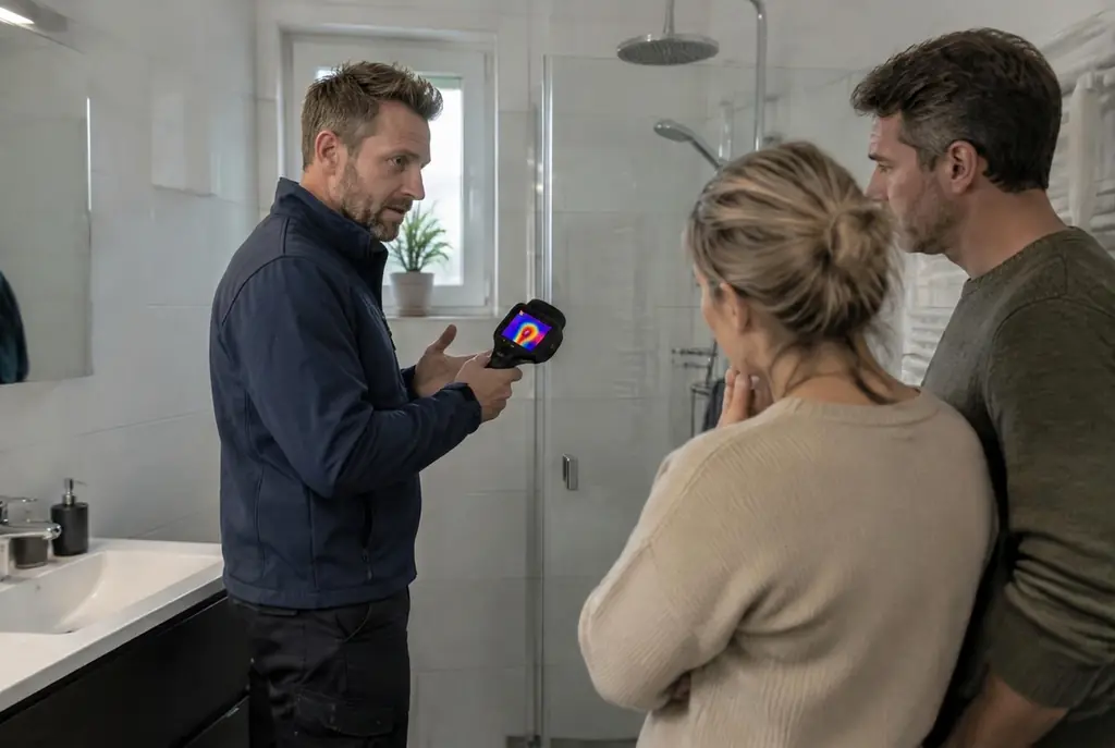 Lekdetectie Nieuwkoop – specialist legt bevindingen uit aan bewoner